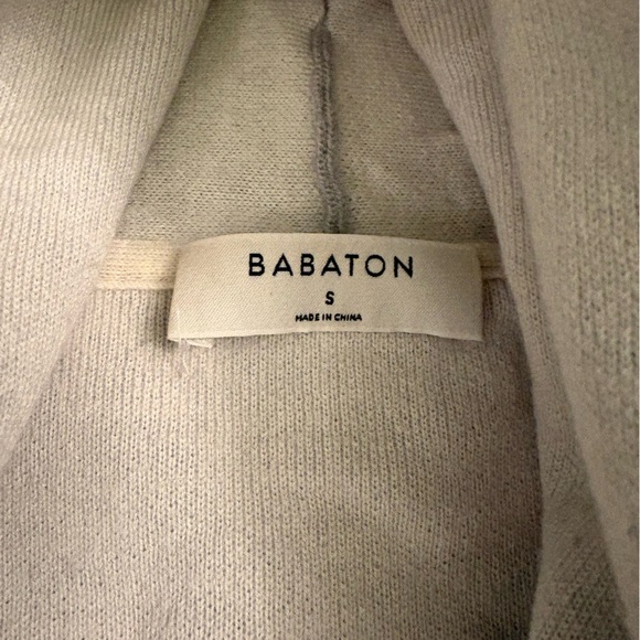 Babaton Women's Gray and Cream Cardigan Sweater - Size S - Picture 4 of 5